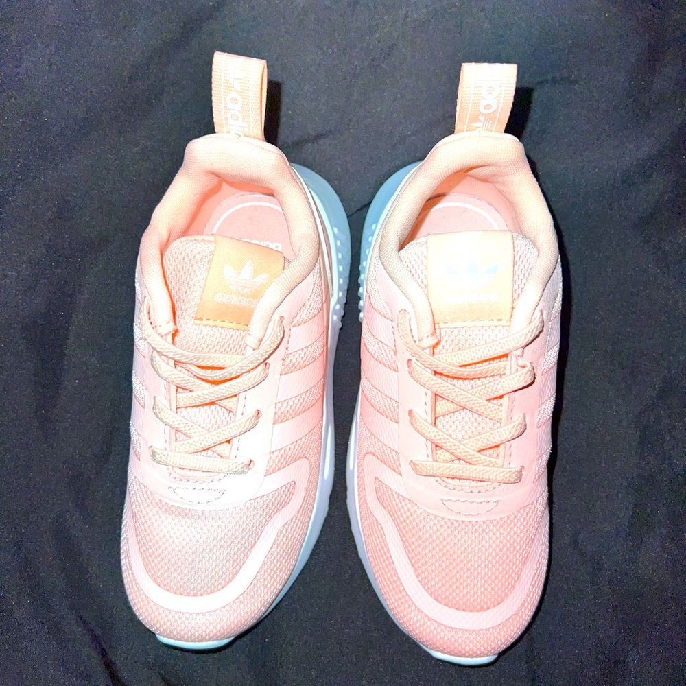 Adidas Ortholite Pink Kids Girl Tennis Shoes Size 8k Great Condition
